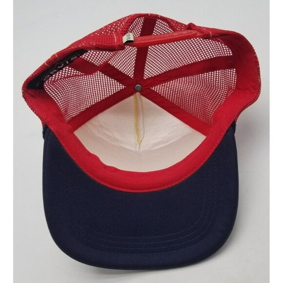 Orvis Red Blue White Adult Trucker Mesh Fishing Trucker Hat Mens Snapback OSFA - Picture 7 of 9